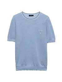 Silk and Cotton Crewneck Sweater