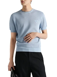 Silk and Cotton Crewneck Sweater