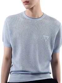 Silk and Cotton Crewneck Sweater