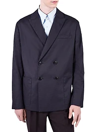 Double Breasted Cotton Blazer