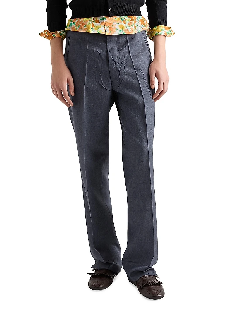 Mohair and Silk Pants