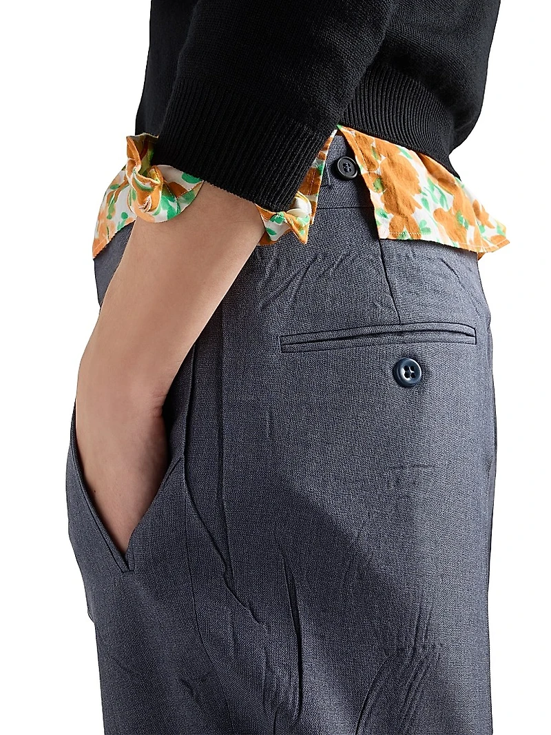 Mohair and Silk Pants