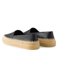 Nappa Leather Espadrilles Loafers