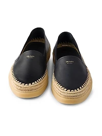 Nappa Leather Espadrilles Loafers