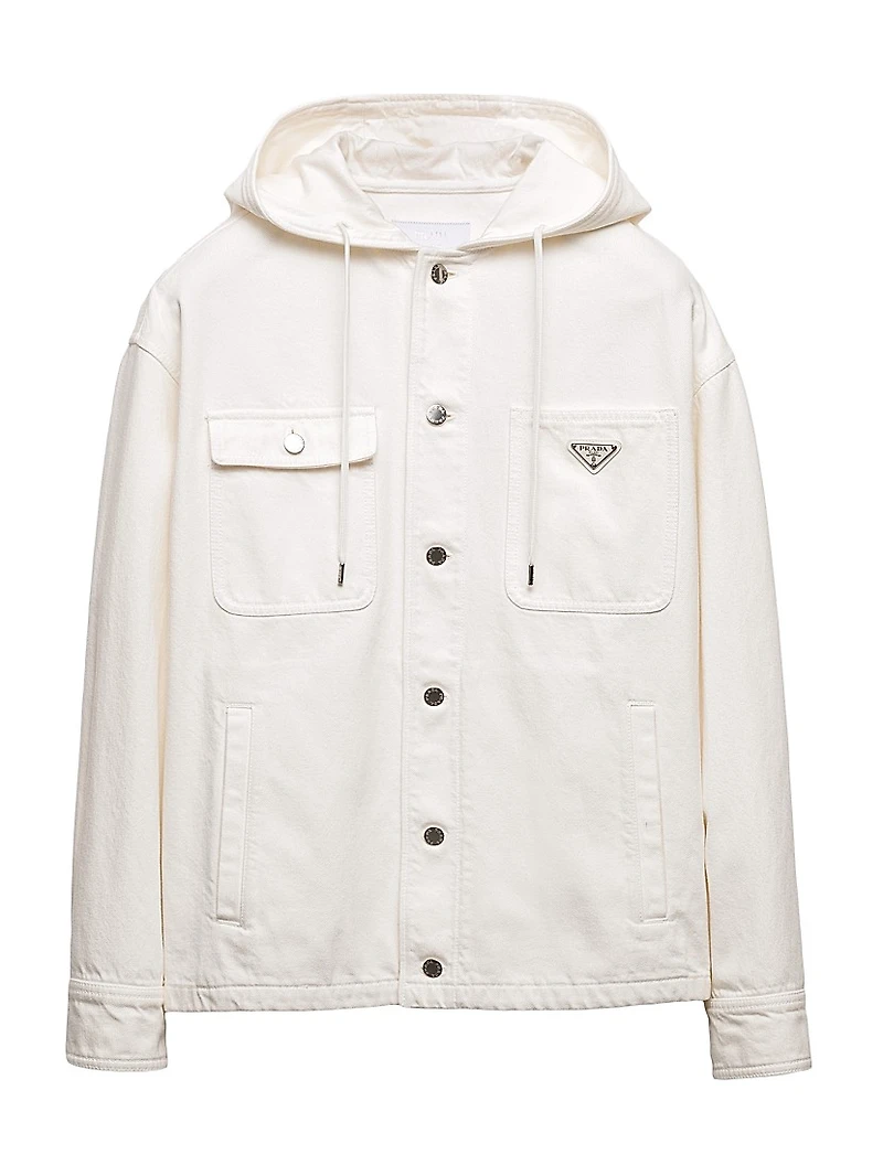 Hooded Denim Shirt