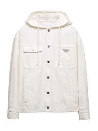 Hooded Denim Shirt