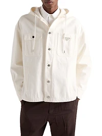 Hooded Denim Shirt