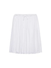 Pleated Jersey Skirt