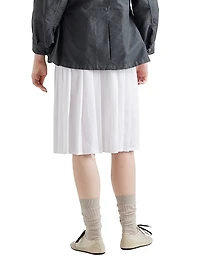 Pleated Jersey Skirt