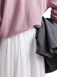 Pleated Jersey Skirt