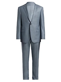 Shark Skin Silky Wool Suit