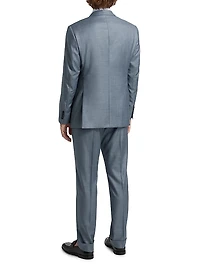 Shark Skin Silky Wool Suit