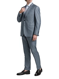 Shark Skin Silky Wool Suit