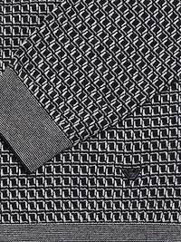 Geometric Virgin Wool Crewneck Sweater