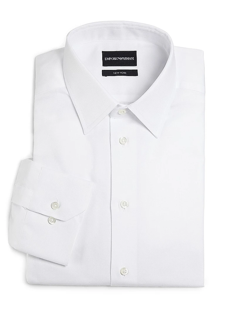 Cotton Button-Front Shirt