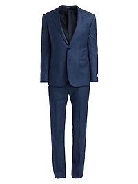 Glen Check Virgin Wool Single-Breasted Suit