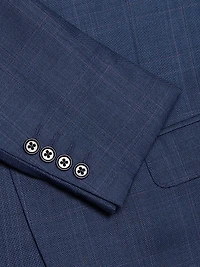 Glen Check Virgin Wool Single-Breasted Suit