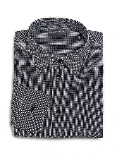 Micro-Print Sport Shirt