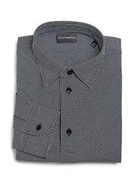 Micro-Print Sport Shirt