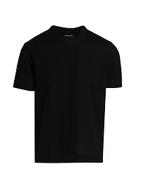 Basket-Weave Cotton T-Shirt