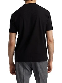 Basket-Weave Cotton T-Shirt