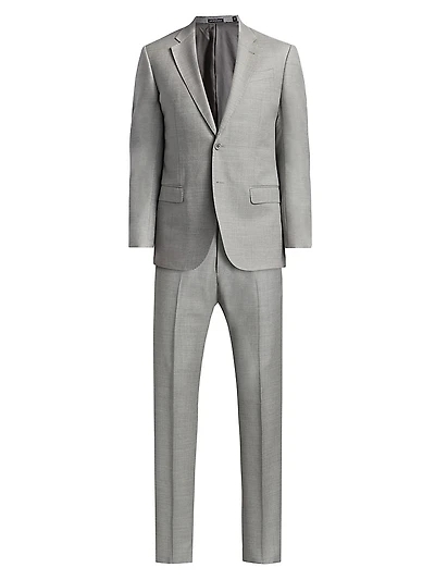 Virgin Wool Single-Breasted Suit