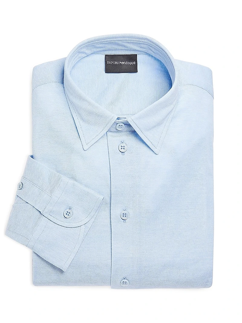 Piqué Cotton Sport Shirt