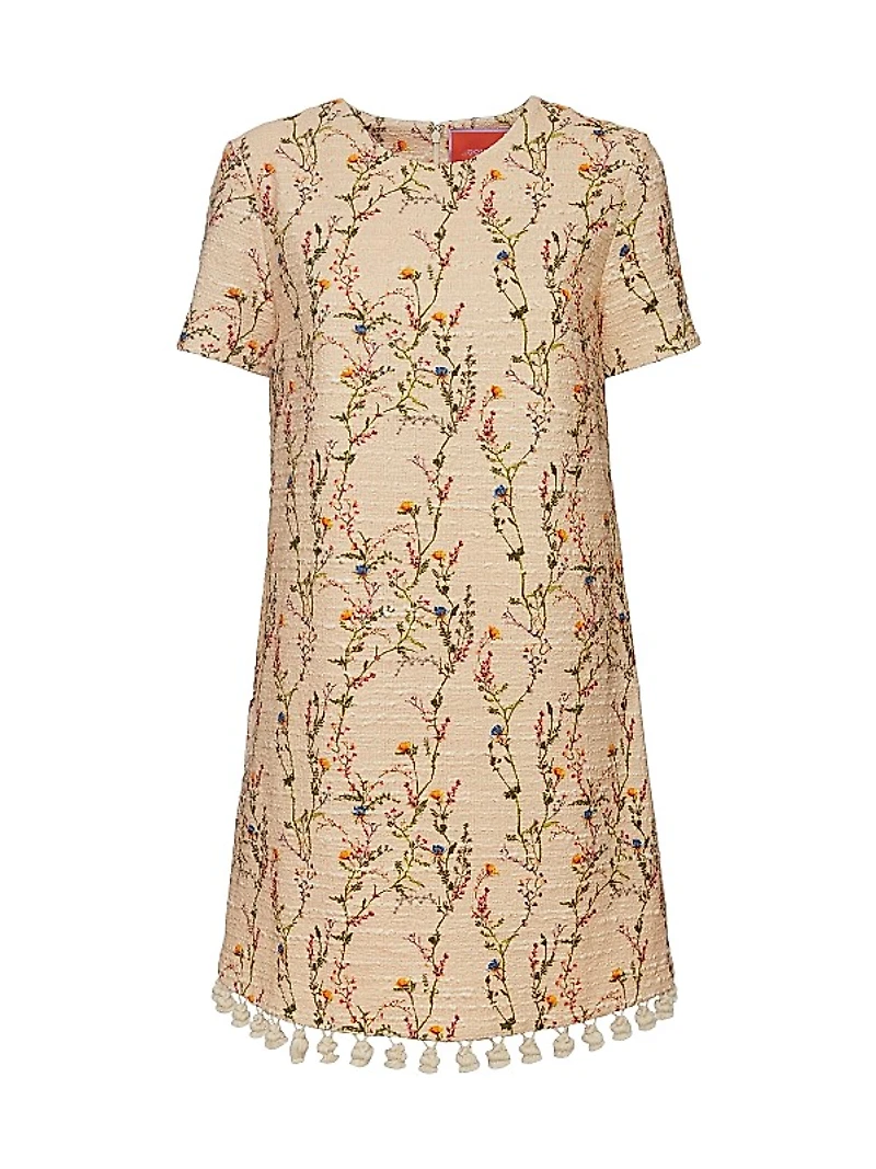 Mini Swing Dress Embroidered