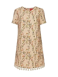 Mini Swing Dress Embroidered