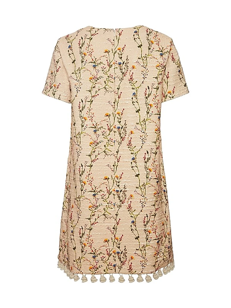 Mini Swing Dress Embroidered