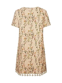 Mini Swing Dress Embroidered