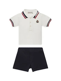 Baby Boy's & Little Set Cotton Piquet