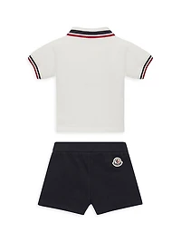 Baby Boy's & Little Set Cotton Piquet