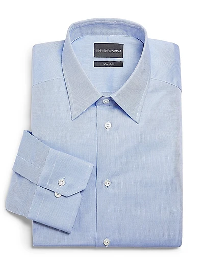 Birdseye Solid Cotton Shirt