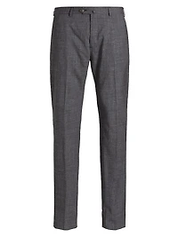 Virgin Wool-Blend Dress Pants