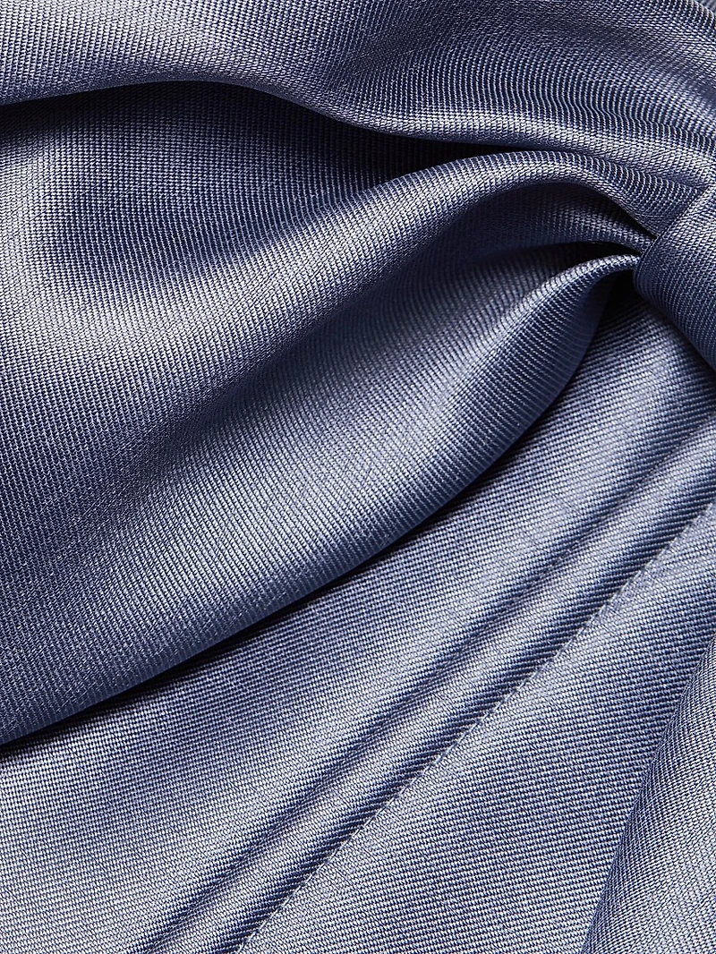 Mikado Off-The-Shoulder Gown