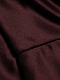 Asymmetrical Fluid Satin Gown