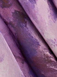 Floral-Print Chiffon Gown