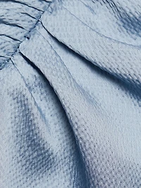 Draped Ruched Midi-Dress