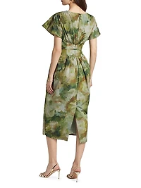 Boatneck Corset Midi-Dress