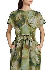 Boatneck Corset Midi-Dress