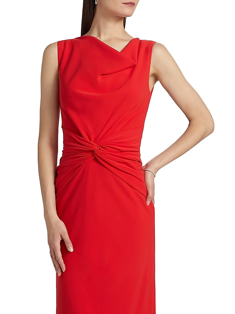 Satin Gathered Gown