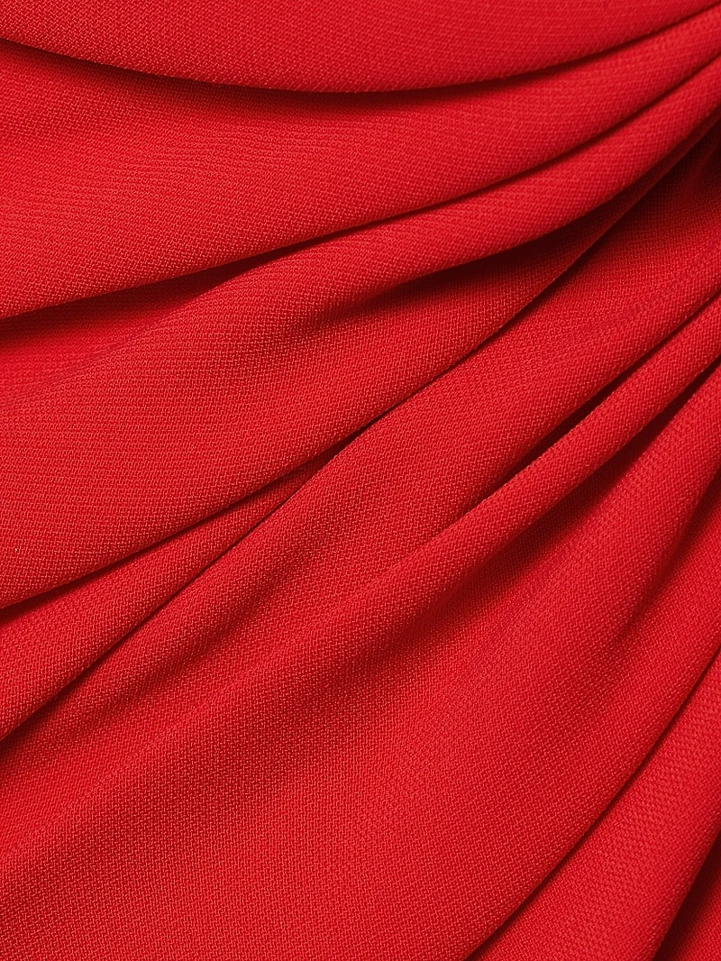 Satin Gathered Gown
