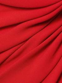 Satin Gathered Gown