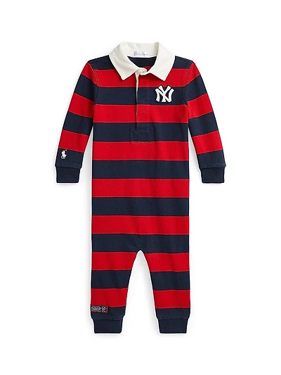 Baby Boy's New York Yankees™ Rugby-Striped Cotton Coverall