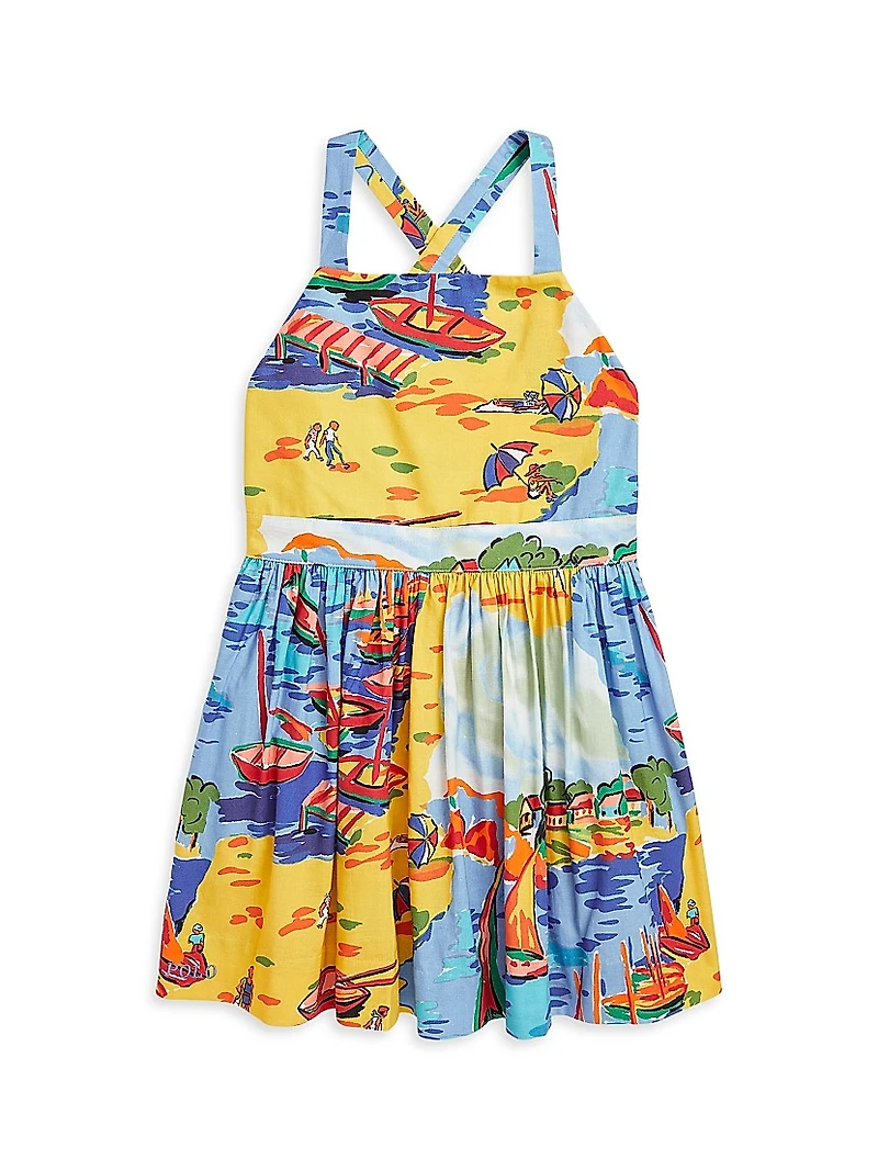 Little Girl's & Summer Print Dress