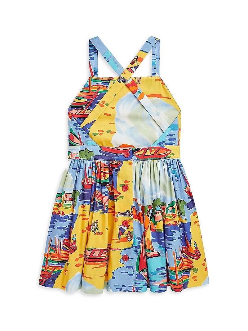 Little Girl's & Summer Print Dress