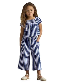 Little Girl's & 2-Piece Striped Top Pants Set
