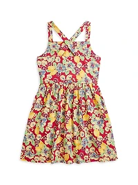 Little Girl's & Floral Cotton Dress