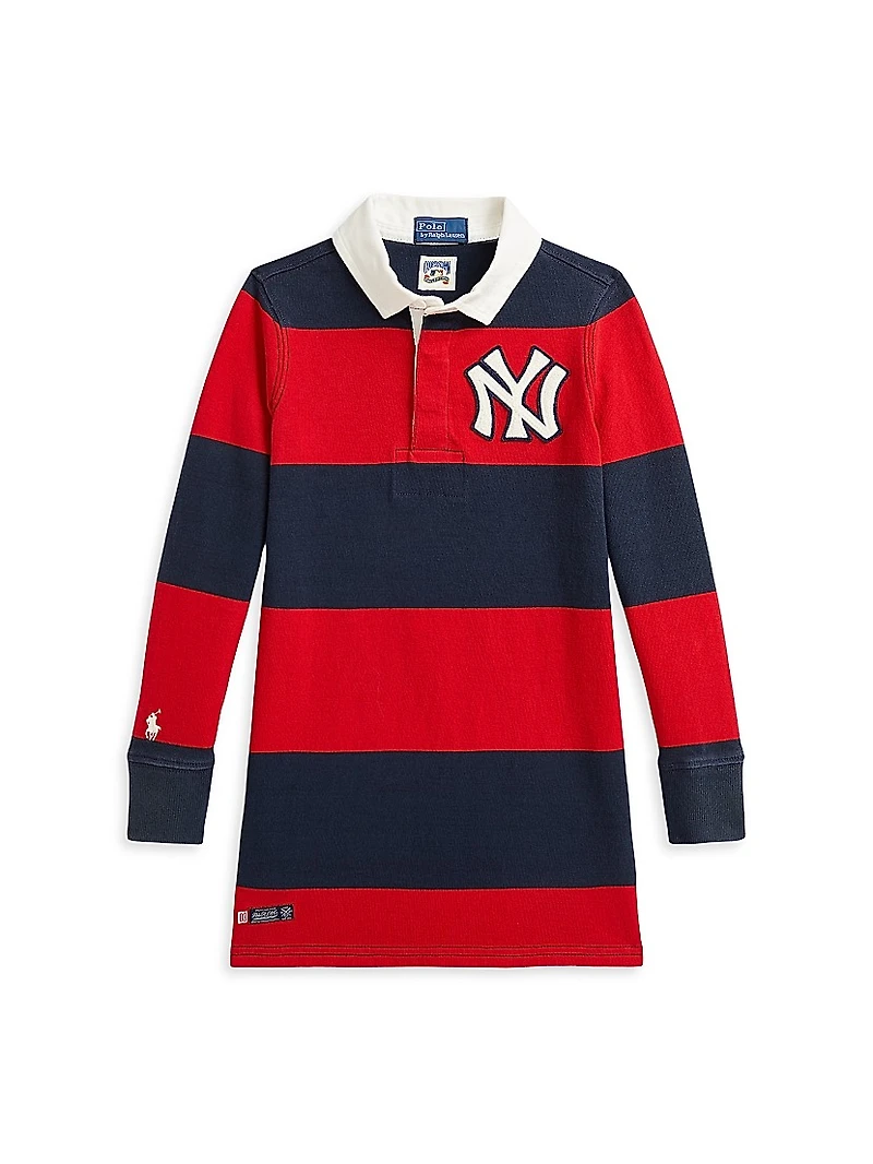 Little Girl's &Girl'sYankees Rugby Polo Shirtdress
